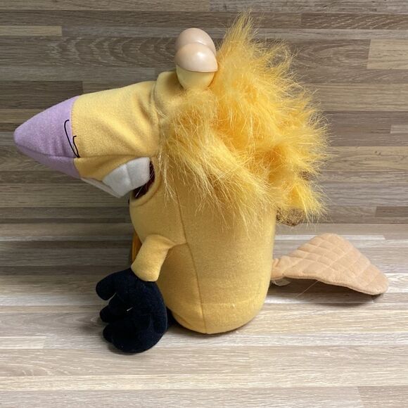 Angry Beavers Norbert Nickelodeon Vintage 1998 Mattel 10" Chomping Plush euc - Picture 8 of 11
